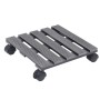 Soportes con ruedas para plantas 4 uds gris WPC 30x30x7,5 cm de vidaXL, Soportes para macetas - Ref: Foro24-3143926, Precio: ...