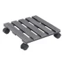 Soportes con ruedas para plantas 4 uds gris WPC 30x30x7,5 cm de vidaXL, Soportes para macetas - Ref: Foro24-3143926, Precio: ...