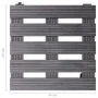 Soportes con ruedas para plantas 4 uds gris WPC 30x30x7,5 cm de vidaXL, Soportes para macetas - Ref: Foro24-3143926, Precio: ...