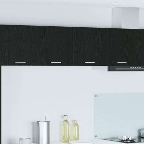 Mueble colgante con puerta Riga Roble Negro 80 x 31 x 40 cm en Armarios de cocina | Comprar online en Foru.es