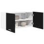 Mueble colgante con puerta Riga Roble Negro 80 x 31 x 40 cm en Armarios de cocina | Comprar online en Foru.es