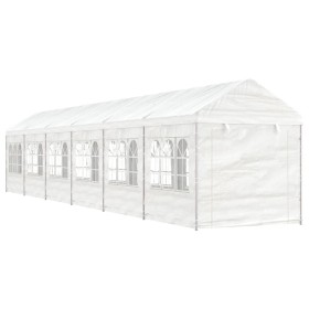 Cenador con techo polietileno blanco 13,38x2,28x2,69 m de vidaXL, Carpas y cenadores - Ref: Foro24-3155482, Precio: 521,49 €,...