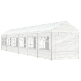 Cenador con techo polietileno blanco 13,38x2,28x2,69 m de vidaXL, Carpas y cenadores - Ref: Foro24-3155482, Precio: 518,50 €,...