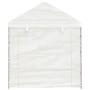 Cenador con techo polietileno blanco 13,38x2,28x2,69 m de vidaXL, Carpas y cenadores - Ref: Foro24-3155482, Precio: 521,49 €,...