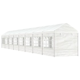 Cenador con techo polietileno blanco 17,84x2,28x2,69 m de vidaXL, Carpas y cenadores - Ref: Foro24-3155484, Precio: 711,48 €,...