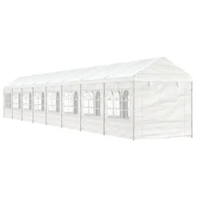 Cenador con techo polietileno blanco 17,84x2,28x2,69 m de vidaXL, Carpas y cenadores - Ref: Foro24-3155484, Precio: 706,54 €,...
