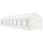 Cenador con techo polietileno blanco 17,84x2,28x2,69 m de vidaXL, Carpas y cenadores - Ref: Foro24-3155484, Precio: 711,48 €,...