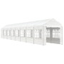 Cenador con techo polietileno blanco 17,84x2,28x2,69 m de vidaXL, Carpas y cenadores - Ref: Foro24-3155484, Precio: 711,48 €,...