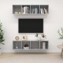 Muebles de salón de pared 2 uds madera ingeniería gris hormigón en Muebles TV | Comprar online en Foru.es