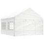 Cenador con techo polietileno blanco 4,46x4,08x3,22 m de vidaXL, Carpas y cenadores - Ref: Foro24-3155486, Precio: 342,04 €, ...