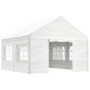 Cenador con techo polietileno blanco 4,46x4,08x3,22 m de vidaXL, Carpas y cenadores - Ref: Foro24-3155486, Precio: 342,04 €, ...