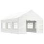 Cenador con techo polietileno blanco 6,69x4,08x3,22 m de vidaXL, Carpas y cenadores - Ref: Foro24-3155487, Precio: 461,29 €, ...