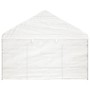 Cenador con techo polietileno blanco 4,46x4,08x3,22 m de vidaXL, Carpas y cenadores - Ref: Foro24-3155486, Precio: 342,04 €, ...