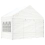 Cenador con techo polietileno blanco 6,69x4,08x3,22 m de vidaXL, Carpas y cenadores - Ref: Foro24-3155487, Precio: 461,29 €, ...