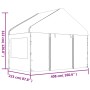 Cenador con techo polietileno blanco 6,69x4,08x3,22 m de vidaXL, Carpas y cenadores - Ref: Foro24-3155487, Precio: 461,29 €, ...
