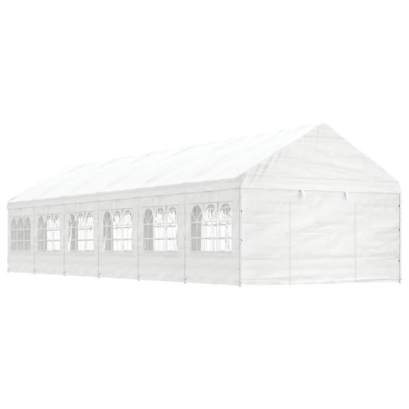 Cenador con techo polietileno blanco 13,38x4,08x3,22 m de vidaXL, Carpas y cenadores - Ref: Foro24-3155490, Precio: 839,55 €,...