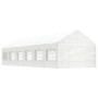 Cenador con techo polietileno blanco 13,38x4,08x3,22 m de vidaXL, Carpas y cenadores - Ref: Foro24-3155490, Precio: 839,55 €,...