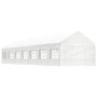 Cenador con techo polietileno blanco 15,61x4,08x3,22 m de vidaXL, Carpas y cenadores - Ref: Foro24-3155491, Precio: 1,00 €, D...