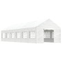 Cenador con techo polietileno blanco 13,38x4,08x3,22 m de vidaXL, Carpas y cenadores - Ref: Foro24-3155490, Precio: 839,55 €,...