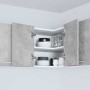 Mueble colgante Riga Gris Concreto y 57 x 57 x 40 cm en Armarios de cocina | Comprar online en Foru.es