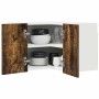 Mueble colgante Riga Roble Ahumado y 57 x 57 x 40 cm en Armarios de cocina | Comprar online en Foru.es