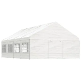 Gazebo with white polyethylene roof 8.92x5.88x3.75 m by vidaXL, Tents and gazebos - Ref: Foro24-3155496, Price: 717,11 €, Dis...