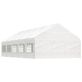 Cenador con techo polietileno blanco 11,15x5,88x3,75 m de vidaXL, Carpas y cenadores - Ref: Foro24-3155497, Precio: 778,13 €,...