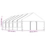 Cenador con techo polietileno blanco 11,15x5,88x3,75 m de vidaXL, Carpas y cenadores - Ref: Foro24-3155497, Precio: 778,13 €,...