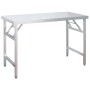 Mesa de trabajo para cocina con estante acero inox 120x60x145cm de vidaXL, Restauración - Ref: Foro24-3155992, Precio: 317,98...