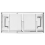 Mesa de trabajo para cocina con estante acero inox 120x60x145cm de vidaXL, Restauración - Ref: Foro24-3155992, Precio: 317,98...