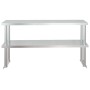 Mesa de trabajo para cocina con estante acero inox 120x60x145cm de vidaXL, Restauración - Ref: Foro24-3155992, Precio: 317,98...