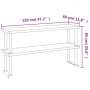 Mesa de trabajo para cocina con estante acero inox 120x60x145cm de vidaXL, Restauración - Ref: Foro24-3155992, Precio: 317,98...