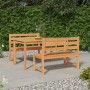 Juego de comedor para jardín 3 pzas madera maciza de teca de vidaXL, Conjuntos de jardín - Ref: Foro24-3157193, Precio: 621,5...