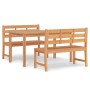 Juego de comedor para jardín 3 pzas madera maciza de teca de vidaXL, Conjuntos de jardín - Ref: Foro24-3157193, Precio: 621,5...