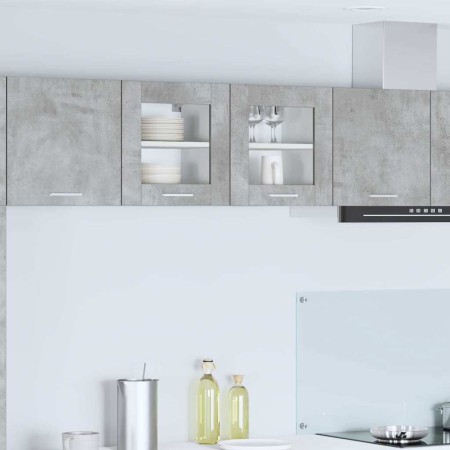 Mueble colgante con puerta Riga Gris Concreto 40 x 31 x 40 cm en Armarios de cocina | Comprar online en Foru.es
