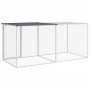 Gallinero con techo acero galvanizado antracita 203x98x90 cm de vidaXL, Jaulas y habitáculos para animales pequeños - Ref: Fo...