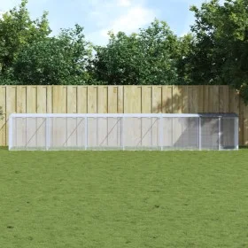 Gallinero con techo acero galvanizado antracita 603x98x90 cm de vidaXL, Jaulas y habitáculos para animales pequeños - Ref: Fo...