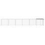 Gallinero con techo acero galvanizado antracita 603x98x90 cm de vidaXL, Jaulas y habitáculos para animales pequeños - Ref: Fo...