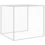 Gallinero con techo acero galvanizado gris claro 203x98x90 cm de vidaXL, Jaulas y habitáculos para animales pequeños - Ref: F...