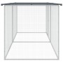 Gallinero con techo acero galvanizado antracita 203x98x90 cm de vidaXL, Jaulas y habitáculos para animales pequeños - Ref: Fo...