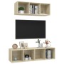 Juego de muebles de salón 2 pzas madera ingeniería roble Sonoma en Muebles TV | Comprar online en Foru.es