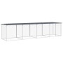 Gallinero con techo acero galvanizado antracita 403x98x90 cm de vidaXL, Jaulas y habitáculos para animales pequeños - Ref: Fo...