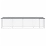 Gallinero con techo acero galvanizado antracita 403x98x90 cm de vidaXL, Jaulas y habitáculos para animales pequeños - Ref: Fo...