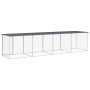 Gallinero con techo acero galvanizado antracita 403x98x90 cm de vidaXL, Jaulas y habitáculos para animales pequeños - Ref: Fo...