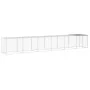 Gallinero con techo acero galvanizado gris claro 603x98x90 cm de vidaXL, Jaulas y habitáculos para animales pequeños - Ref: F...