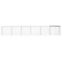 Gallinero con techo acero galvanizado gris claro 603x98x90 cm de vidaXL, Jaulas y habitáculos para animales pequeños - Ref: F...