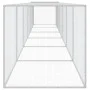 Gallinero con techo acero galvanizado gris claro 603x98x90 cm de vidaXL, Jaulas y habitáculos para animales pequeños - Ref: F...