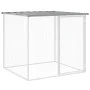 Gallinero con techo acero galvanizado gris claro 603x98x90 cm de vidaXL, Jaulas y habitáculos para animales pequeños - Ref: F...