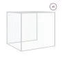 Gallinero con techo acero galvanizado gris claro 603x98x90 cm de vidaXL, Jaulas y habitáculos para animales pequeños - Ref: F...