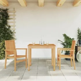 Sillas de jardín apilables 2 uds madera de teca 56,5x57,5x91 cm de vidaXL, Sillas de jardín - Ref: Foro24-364404, Precio: 289...